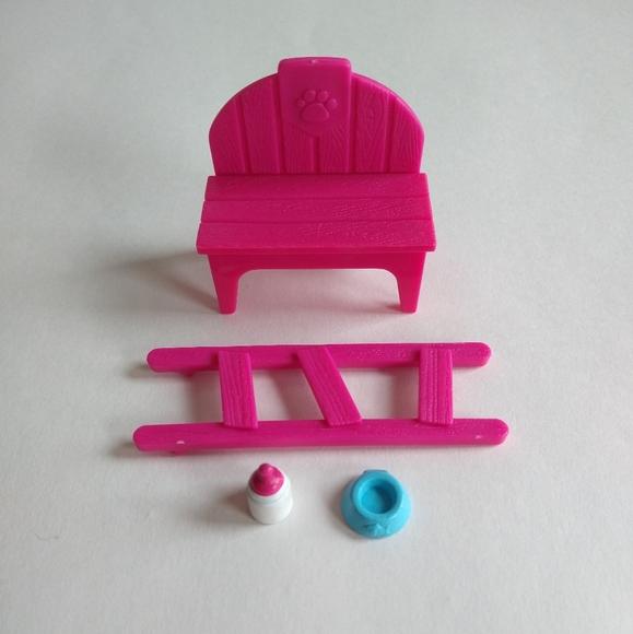 2008 MEG Puppy in My Pocket Spin and Swing Treehouse Playset with Poodle Puppies - Picture 8 of 15